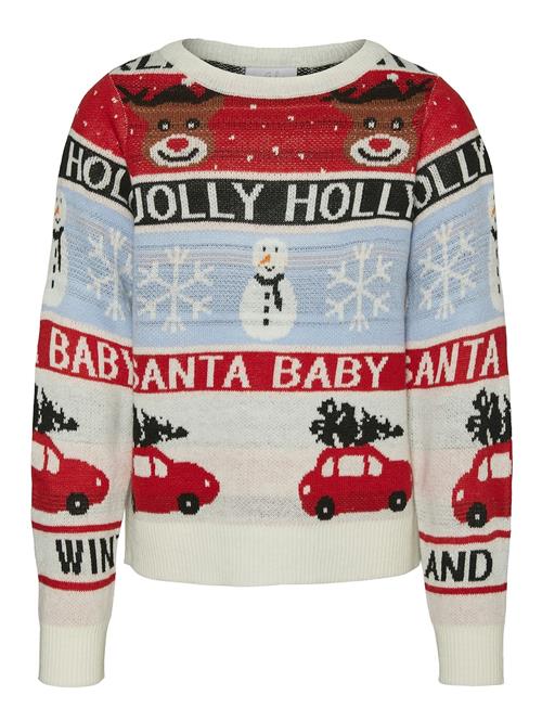 Vero Moda Girl Vmholly Jollyflakes Ls Pull Xmas Girl Vero Moda Girl Cream