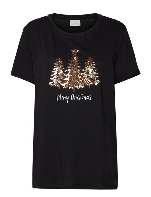 ONLY Carmakoma Carkiti Life Star S/S O-Neck Tee X-Mas ONLY Carmakoma Black