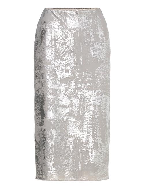 NOISY MAY Nmlucia Nw Mesh Midi Skirt Jrs Fwd NOISY MAY Grey