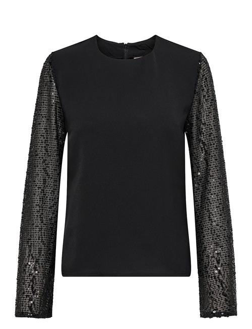 ONLY Onlthalia Life Ls Sequins Mix Top Wvn ONLY Black