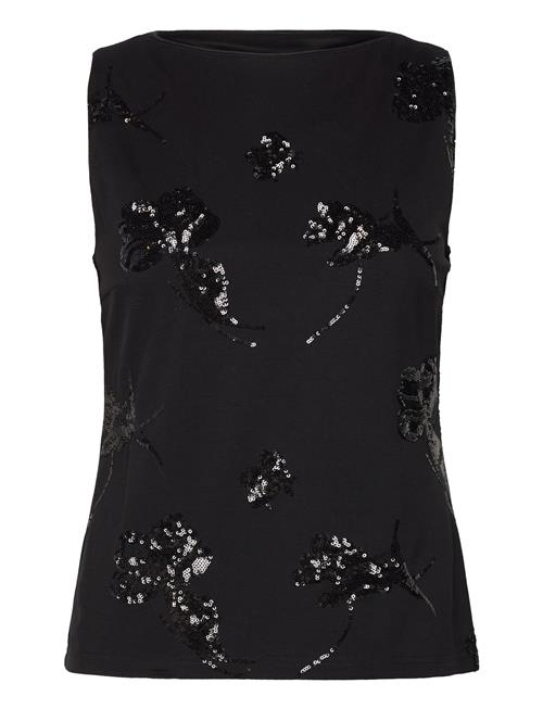 Selected Femme Slfmalli Sl Applique Top Selected Femme Black