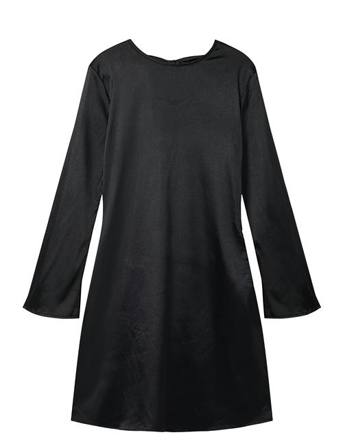 Nlfsatin Ls Bow Dress LMTD Black