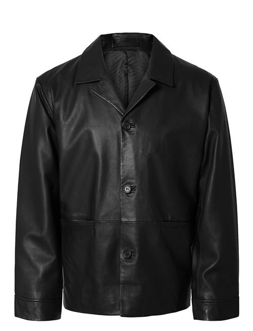 Selected Homme Slhcarl Leather Hybrid Blazer Selected Homme Black