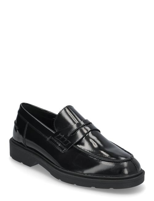 Se Jack & Jones Jfwdax Leather Loafer Styd Noos Jack & J S Black ved Booztlet