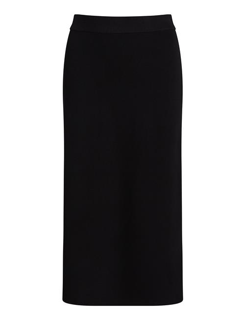 Ivo Nikkolo Viscose-Blend Knitted Midi Skirt, Sona Ivo Nikkolo Black