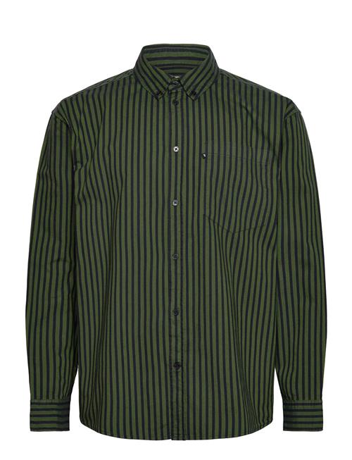 Double A by Wood Wood Wwday Striped Aa Embroidery Shirt G Double A By Wood Wood Green