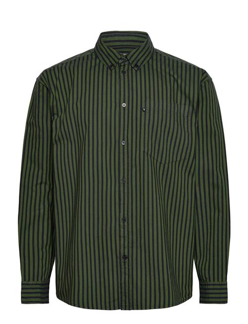 Wwday Striped Aa Embroidery Shirt G WOOD WOOD Green
