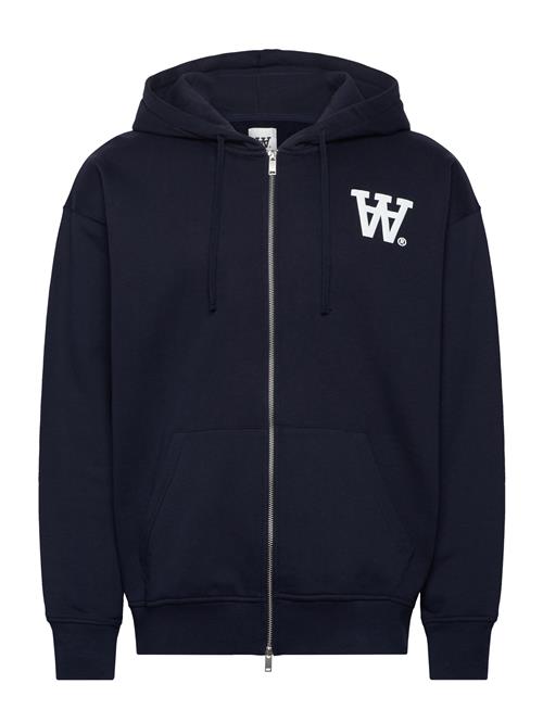 Se Double A by Wood Wood Wwmya Not To Be Trusted Hoodie Gots Double A By Wood Wood Navy ved Booztlet