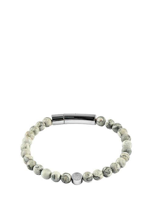 edd. Beads/Buckle Bracelet 6Mm Edd. Grey