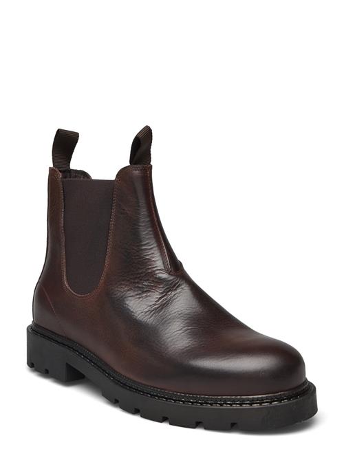 Bianco Biajeff Chelsea Boot Tumbled Leather Bianco Brown