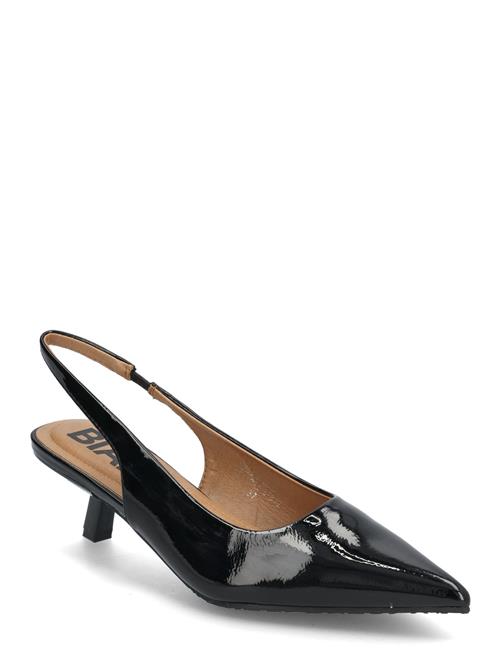 Bianco Biakristin Kitten Heel Slingback Patent Bianco Black