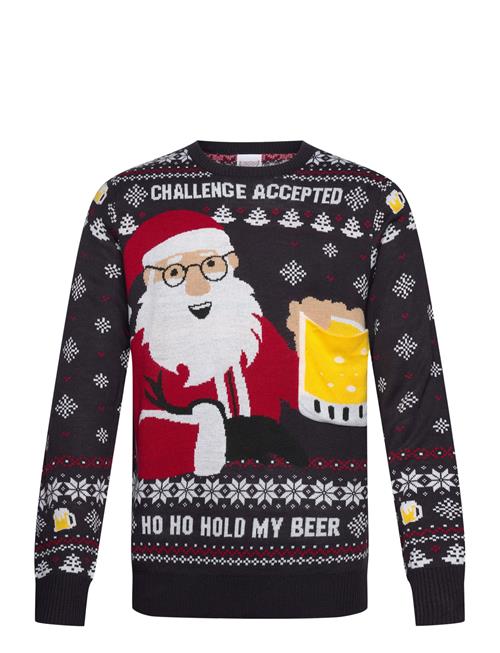 Ho Ho Hold My Beer Sweater Happy Seasons Navy