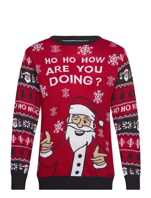 Christmas Sweats Ho Ho How You Doin' Sweater Christmas Sweats Red