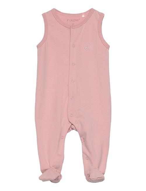 Fixoni Romper W.feet - Solid Fixoni Pink