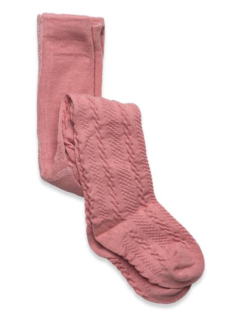 Minymo Baby Stocking W.effect On Back Minymo Pink