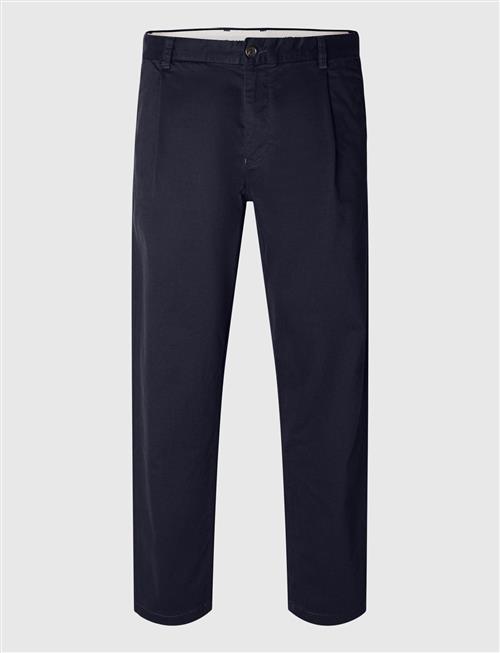 Slh172-Slim Tape Ron Pleat Pant Selected Navy