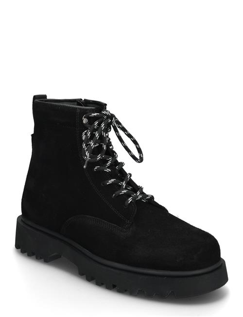 Se Bianco Biapatrick Hiking Boot Oily Suede Bianco Black ved Booztlet