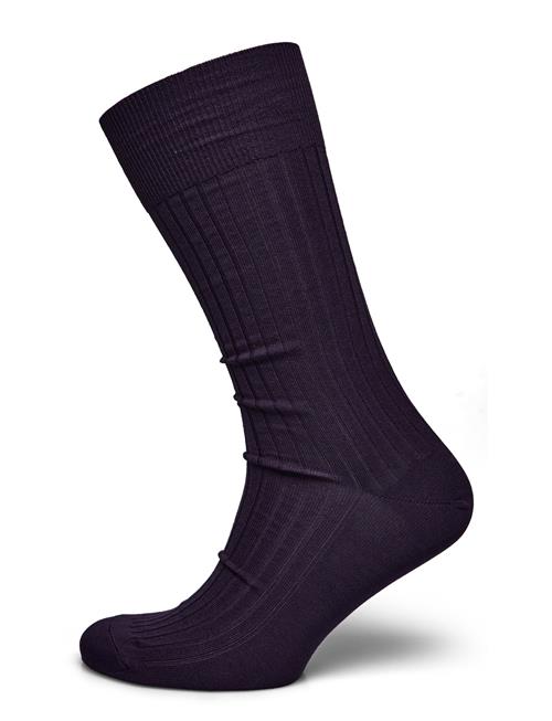 AN IVY Purple Ribbed Socks AN IVY Purple