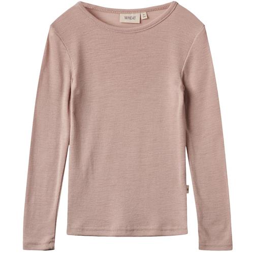 Wheat Uld-T-shirt L/S Alfie Dry Rose | Lyserød | 116 cm