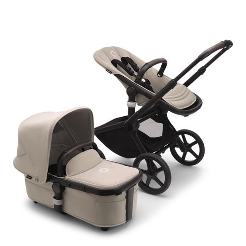 Bugaboo Fox 5 Complete Klapvogn Black/Desert Taupe | Beige | 0-3