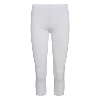 Decoy Bamboo Capri Hvid Bambus Large Dame