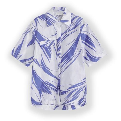 NORR Bluse  indigo / hvid