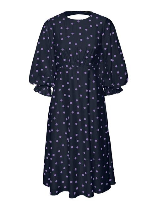 VERO MODA Kjole 'HIRA'  navy / lyselilla