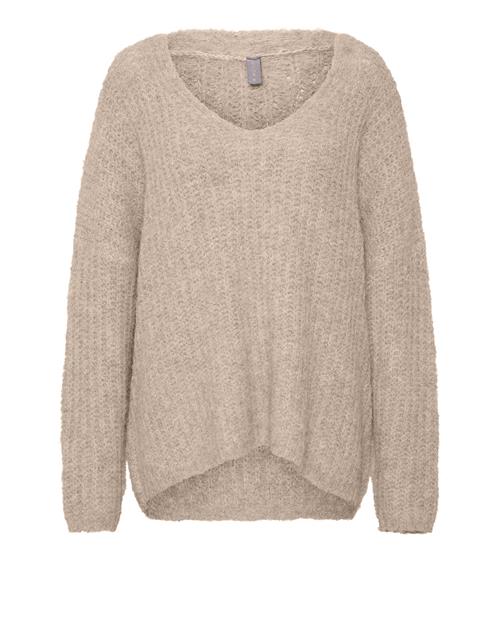 CULTURE Pullover 'CU Brava'  beige-meleret