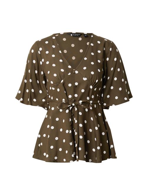 Dorothy Perkins Bluse  khaki / hvid