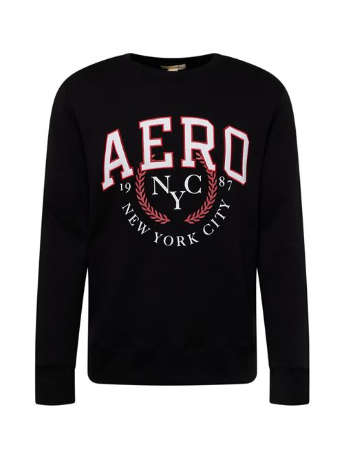 AÉROPOSTALE Sweatshirt 'NYC 1987'  rød / sort / hvid