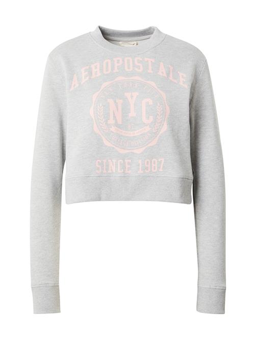 AÉROPOSTALE Sweatshirt  grå-meleret / pastelpink