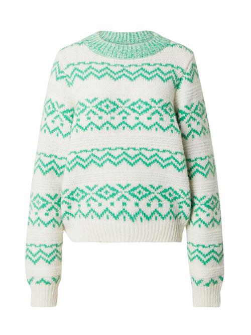 TOPSHOP Pullover  grøn / uldhvid