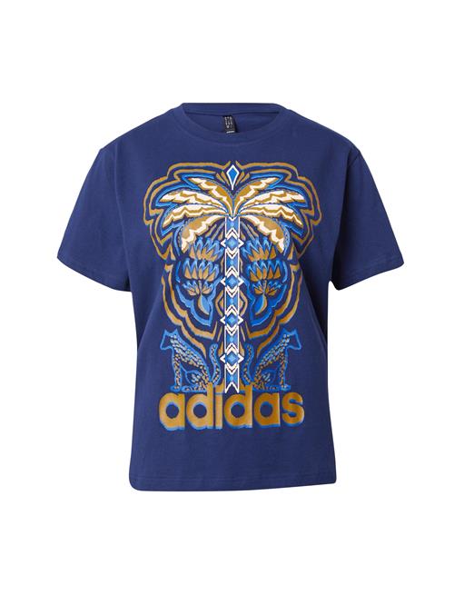 ADIDAS SPORTSWEAR Funktionsbluse 'adidas x FARM Rio'  blå / mørkeblå / guld / hvid