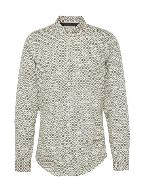 SCOTCH & SODA Skjorte 'Ditsy'  beige / mørkegrøn