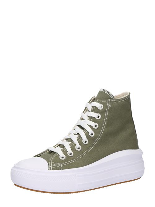 Se CONVERSE Sneaker high 'CHUCK TAYLOR ALL STAR MOVE'  khaki / hvid ved About You