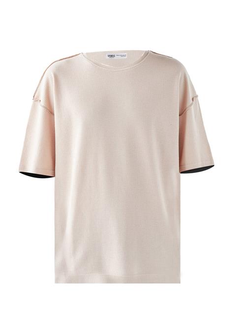 VAMOS CLO Bluser & t-shirts 'Chandler'  beige / hvid