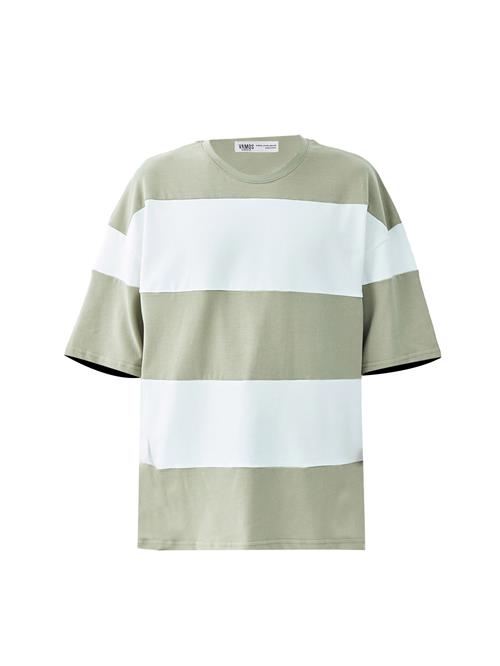 VAMOS CLO Bluser & t-shirts 'Fredericksburg'  khaki / sort / hvid