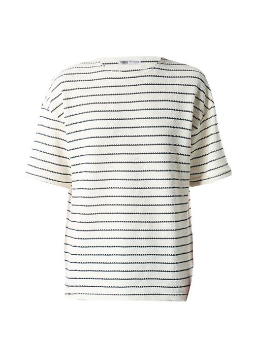 VAMOS CLO Bluser & t-shirts 'Brownwood'  creme / grøn