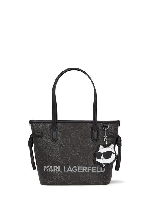 Karl Lagerfeld Håndtaske 'IKON'  grå / sort / hvid