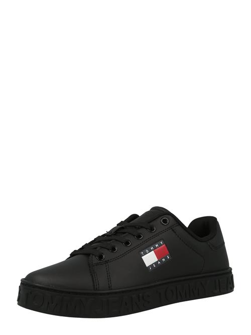 Tommy Jeans Sneaker low 'Essential'  rød / sort / hvid