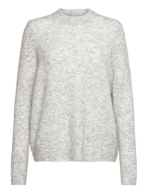 Se Object Objellie L/S O-Neck Pullover Noos Object Grey ved Booztlet