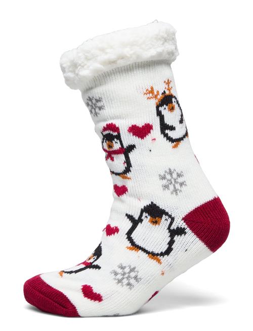 Christmas Sweats The Happy Penguin Cozy Sock Christmas Sweats White