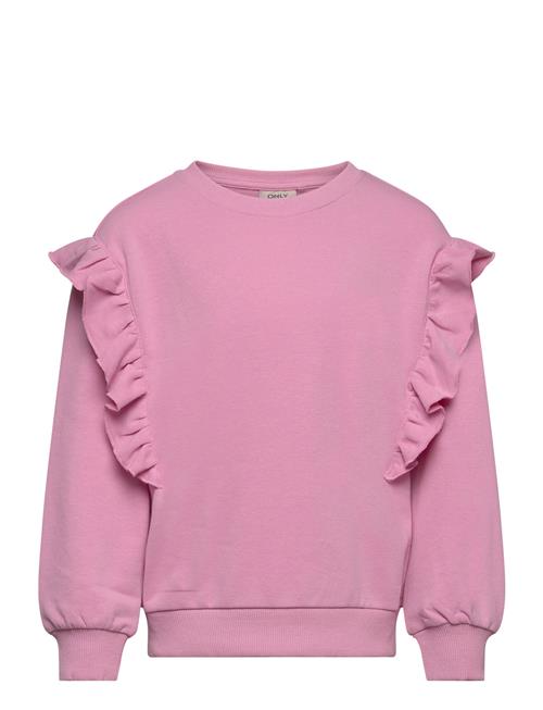 Kids Only Kmgnew Ofelia L/S Frill O-Neck Ub Swt Kids Only Pink