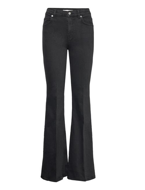 High-Waist Flared Jeans Mango Grey