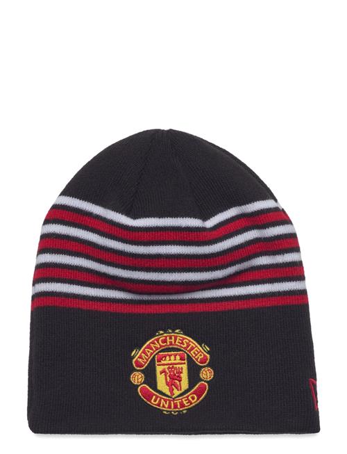 New Era Stripe Skull Beanie Manutd New Era Navy