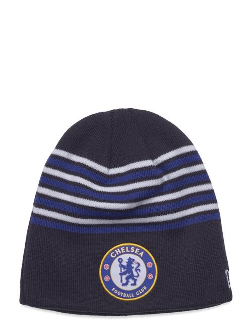 New Era Stripe Skull Beanie Chelfc New Era Navy