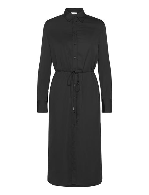 Calvin Klein Recycled Cdc Midi Shirt Dress Calvin Klein Black