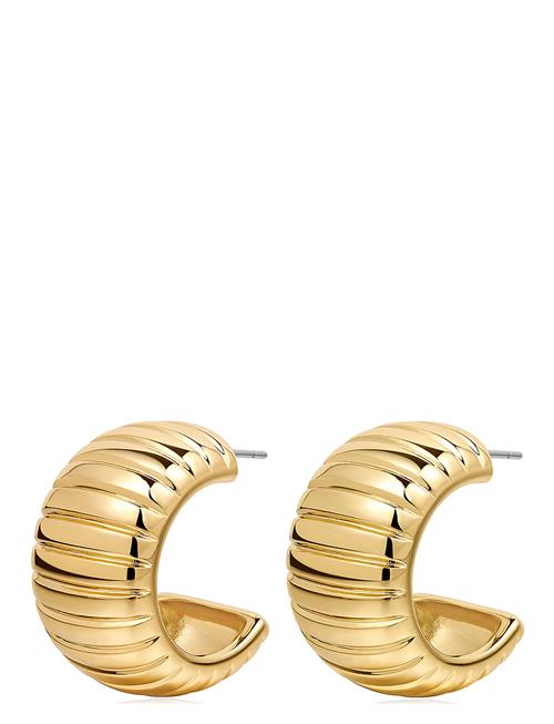 LUV AJ Remy Ridged Hoops- Gold LUV AJ Gold