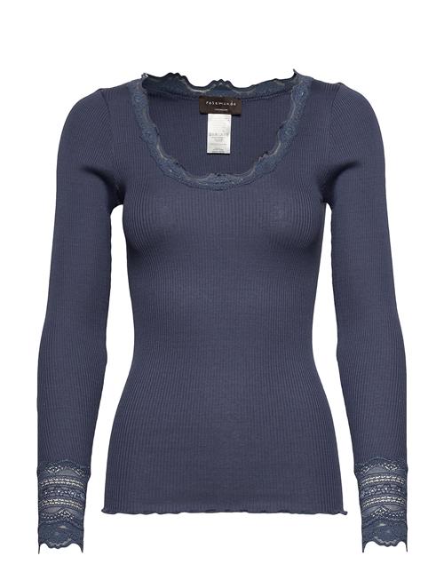 Rosemunde Rwbenita Ls O-Neck Lace Top Rosemunde Blue