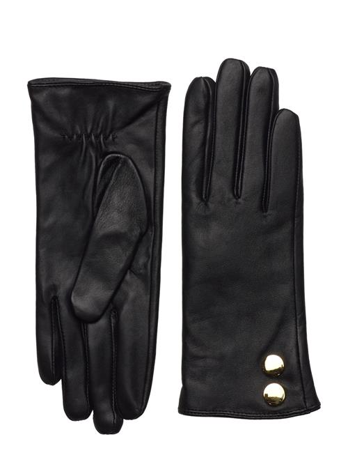 DEPECHE Gloves With Buttons DEPECHE Black